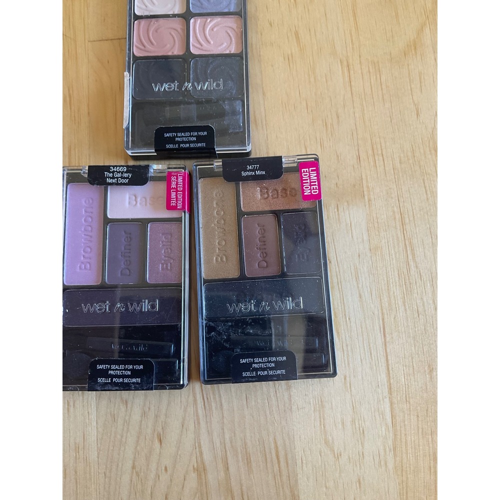 Wet n Wild Color Icon Eyeshadow Palette Lot 3 Greed Sphinx Minx Gal-lery - Picture 4 of 7